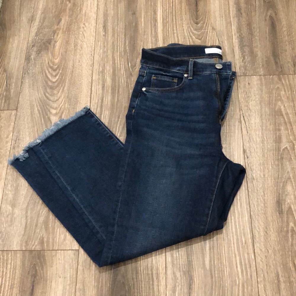 LOFT Straight Cropped Ankle Jeans